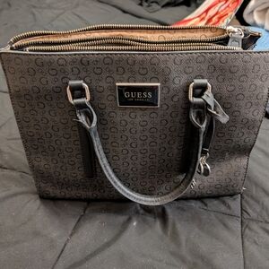 Guess Black and Gray Handbag